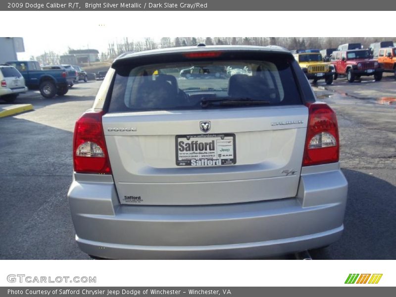 Bright Silver Metallic / Dark Slate Gray/Red 2009 Dodge Caliber R/T