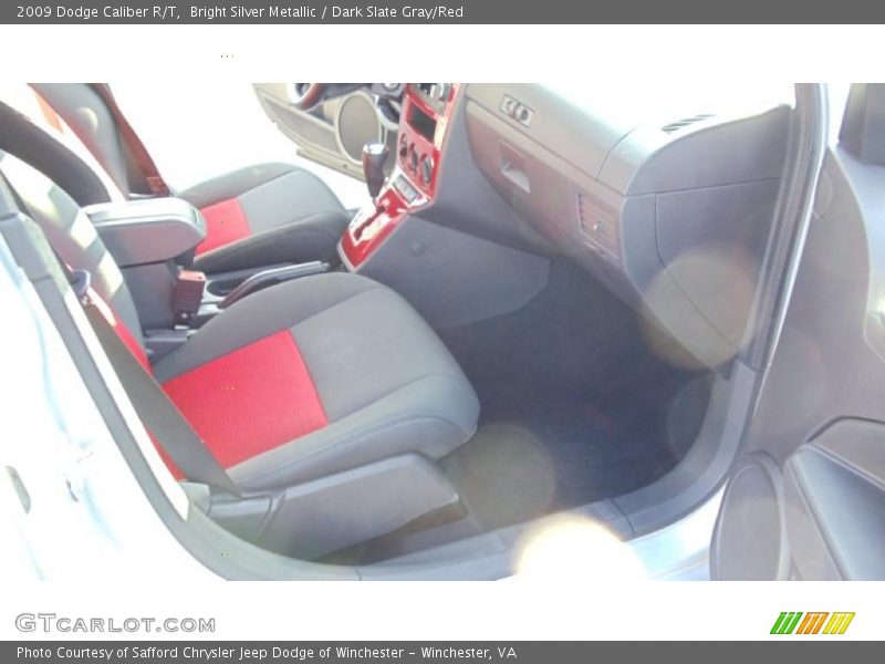 Bright Silver Metallic / Dark Slate Gray/Red 2009 Dodge Caliber R/T