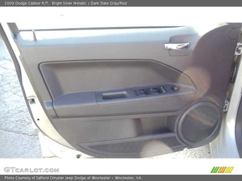 Bright Silver Metallic / Dark Slate Gray/Red 2009 Dodge Caliber R/T