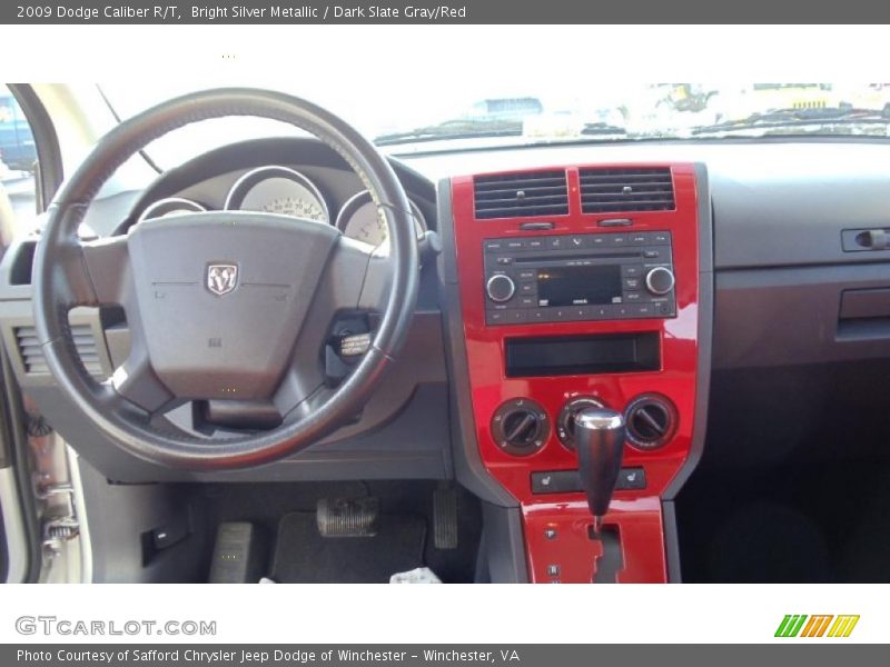 Bright Silver Metallic / Dark Slate Gray/Red 2009 Dodge Caliber R/T
