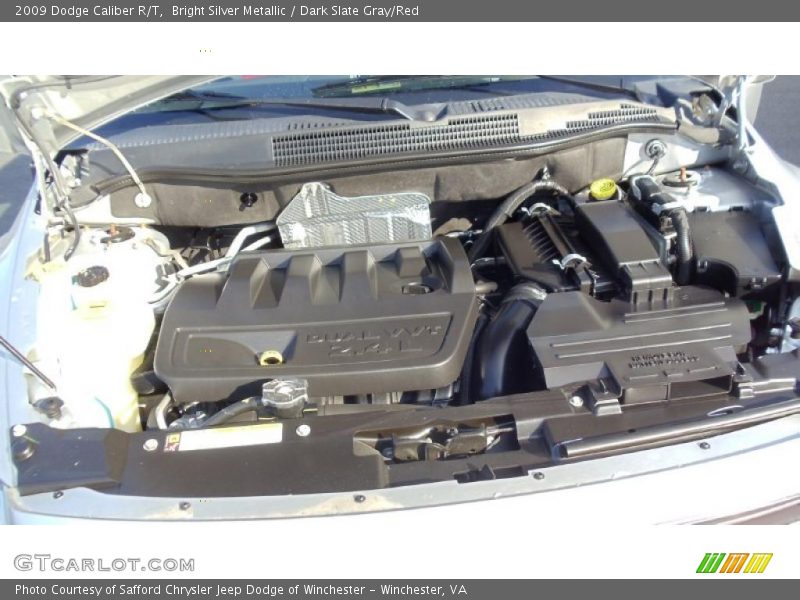 Bright Silver Metallic / Dark Slate Gray/Red 2009 Dodge Caliber R/T