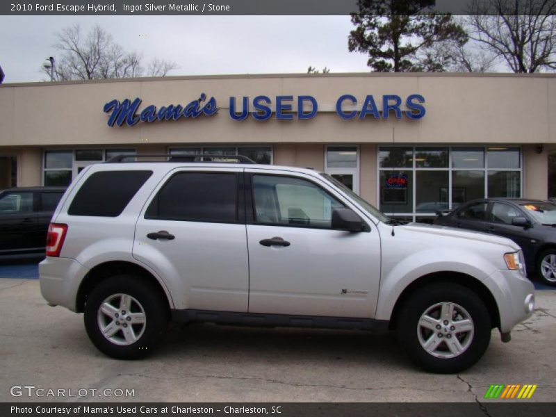 Ingot Silver Metallic / Stone 2010 Ford Escape Hybrid
