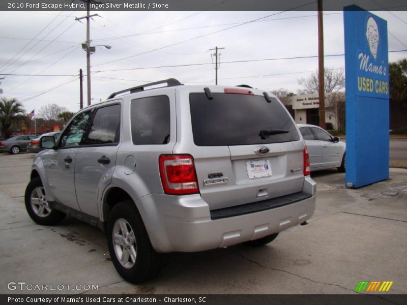 Ingot Silver Metallic / Stone 2010 Ford Escape Hybrid