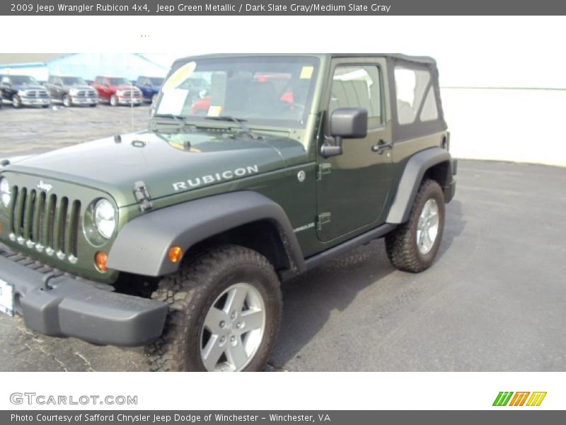 Jeep Green Metallic / Dark Slate Gray/Medium Slate Gray 2009 Jeep Wrangler Rubicon 4x4