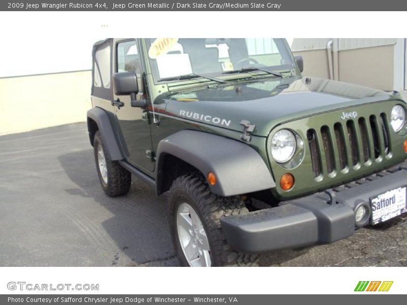 Jeep Green Metallic / Dark Slate Gray/Medium Slate Gray 2009 Jeep Wrangler Rubicon 4x4