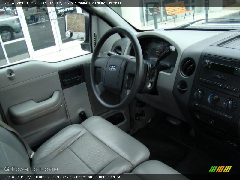 Oxford White / Medium Graphite 2004 Ford F150 XL Regular Cab