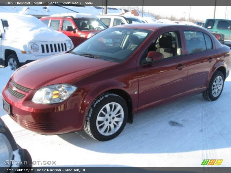 Sport Red / Ebony 2009 Chevrolet Cobalt LT Sedan