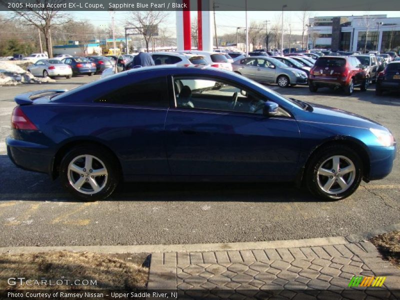 Sapphire Blue Pearl / Black 2005 Honda Accord EX-L Coupe