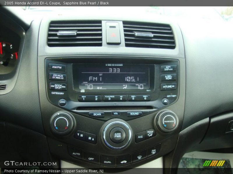 Controls of 2005 Accord EX-L Coupe
