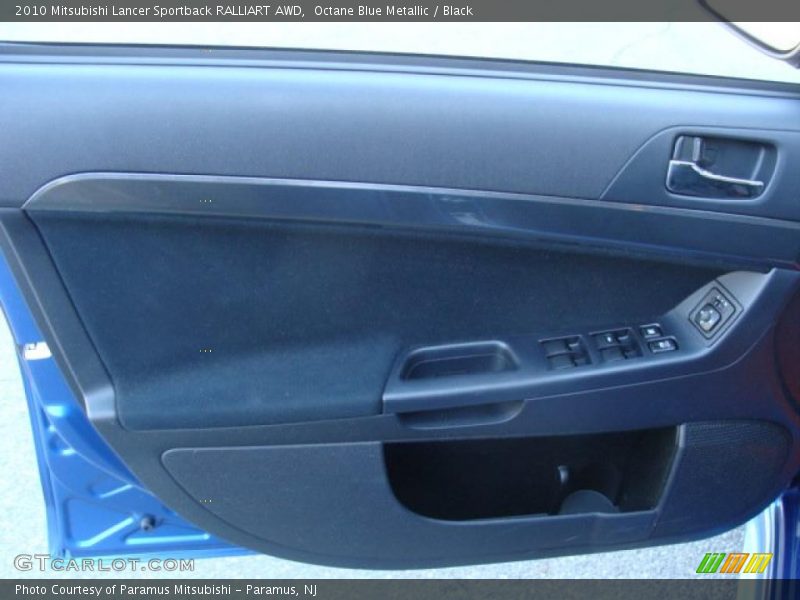 Octane Blue Metallic / Black 2010 Mitsubishi Lancer Sportback RALLIART AWD