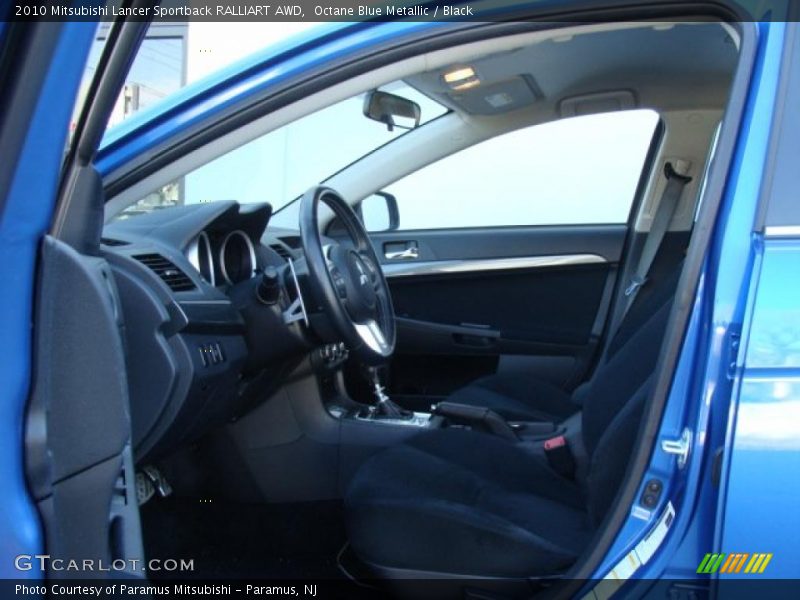 Octane Blue Metallic / Black 2010 Mitsubishi Lancer Sportback RALLIART AWD