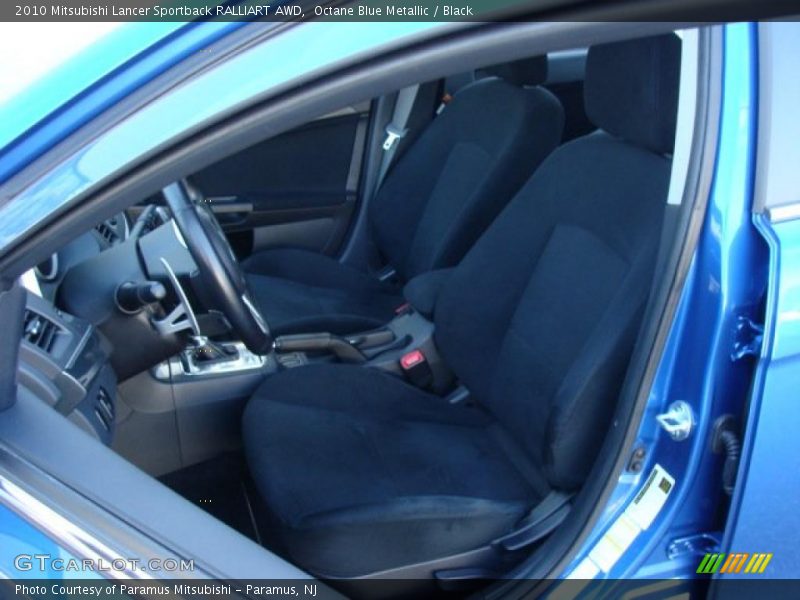 Octane Blue Metallic / Black 2010 Mitsubishi Lancer Sportback RALLIART AWD