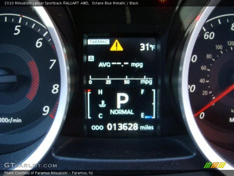 Octane Blue Metallic / Black 2010 Mitsubishi Lancer Sportback RALLIART AWD