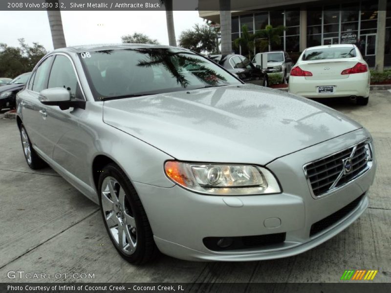 Silver Metallic / Anthracite Black 2008 Volvo S80 3.2