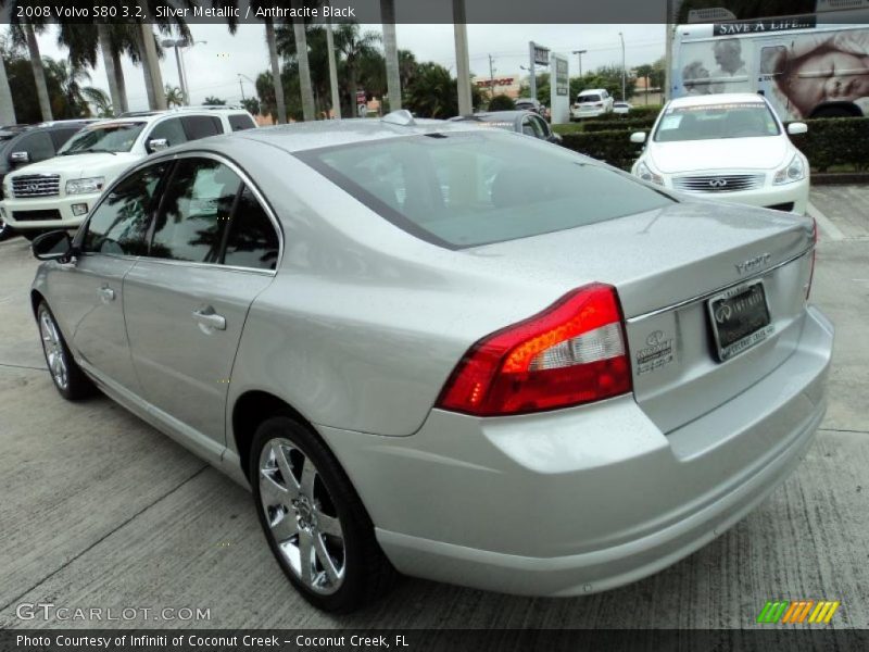 Silver Metallic / Anthracite Black 2008 Volvo S80 3.2