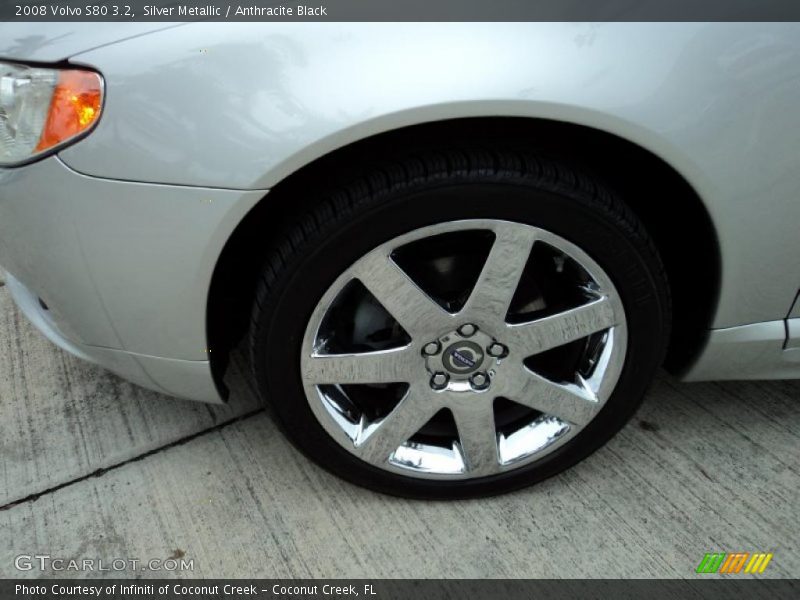 Silver Metallic / Anthracite Black 2008 Volvo S80 3.2