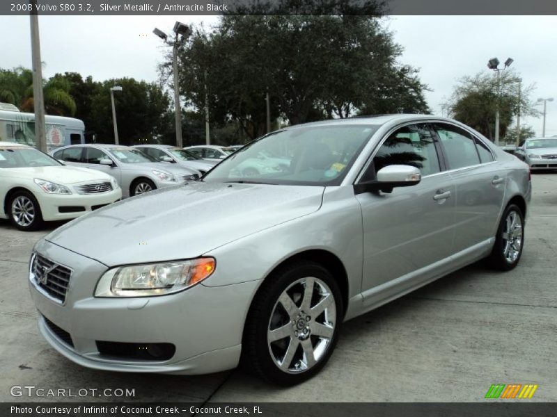 Silver Metallic / Anthracite Black 2008 Volvo S80 3.2