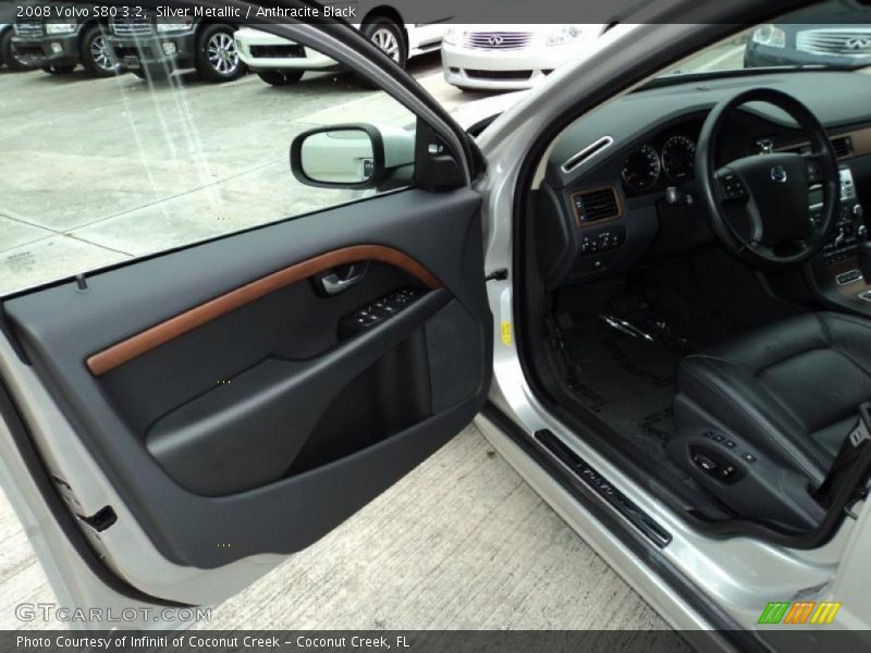 Silver Metallic / Anthracite Black 2008 Volvo S80 3.2