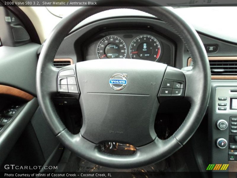 Silver Metallic / Anthracite Black 2008 Volvo S80 3.2
