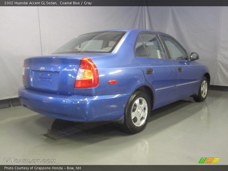 Coastal Blue / Gray 2002 Hyundai Accent GL Sedan