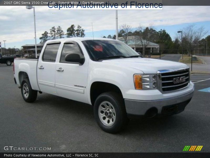 Summit White / Dark Titanium 2007 GMC Sierra 1500 Crew Cab