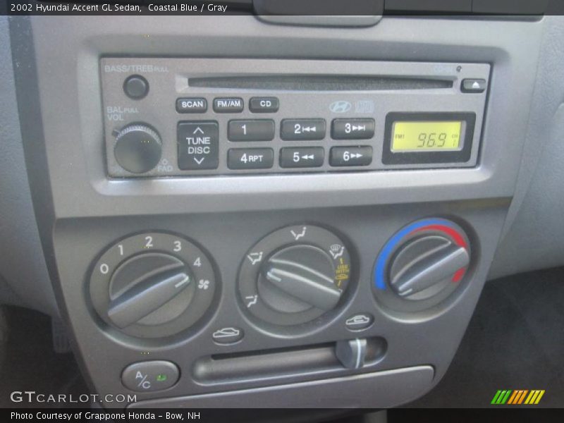 Controls of 2002 Accent GL Sedan