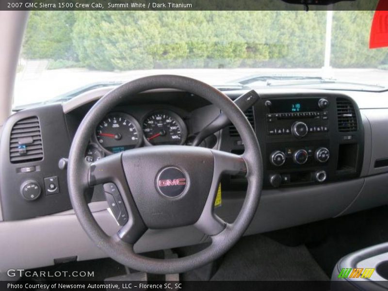 Summit White / Dark Titanium 2007 GMC Sierra 1500 Crew Cab