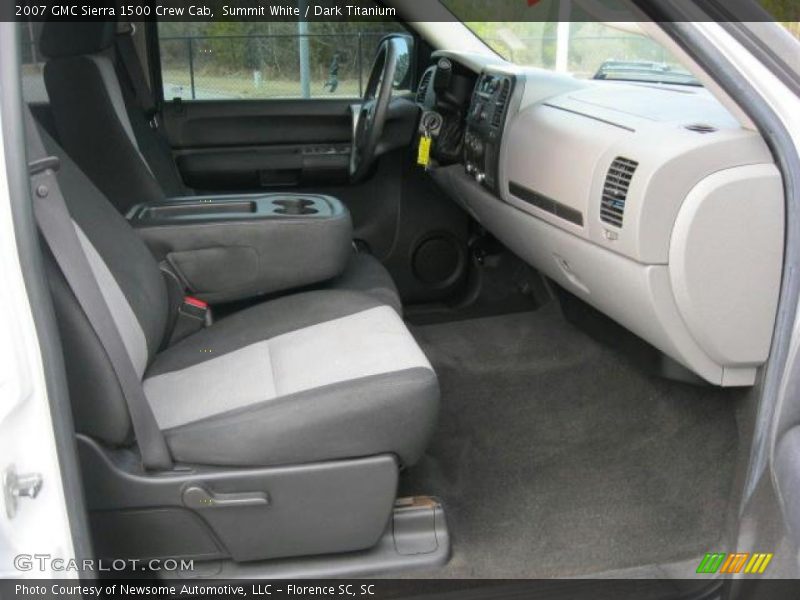 Summit White / Dark Titanium 2007 GMC Sierra 1500 Crew Cab
