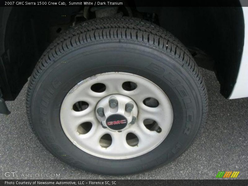 Summit White / Dark Titanium 2007 GMC Sierra 1500 Crew Cab