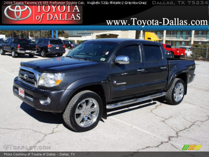 Magnetic Gray Metallic / Graphite Gray 2009 Toyota Tacoma V6 SR5 PreRunner Double Cab
