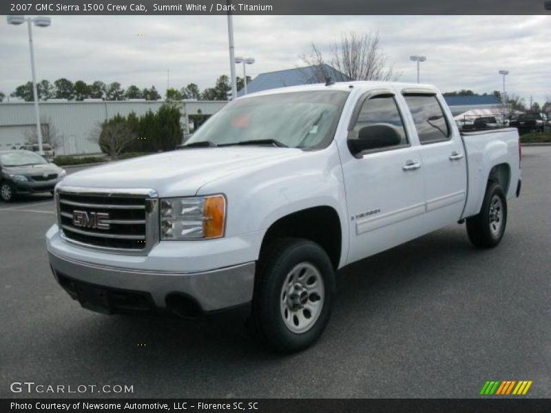 Summit White / Dark Titanium 2007 GMC Sierra 1500 Crew Cab