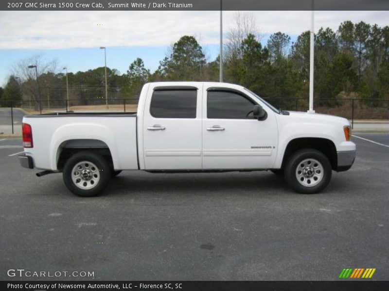 Summit White / Dark Titanium 2007 GMC Sierra 1500 Crew Cab