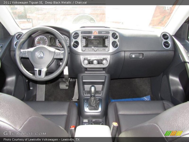 Deep Black Metallic / Charcoal 2011 Volkswagen Tiguan SE