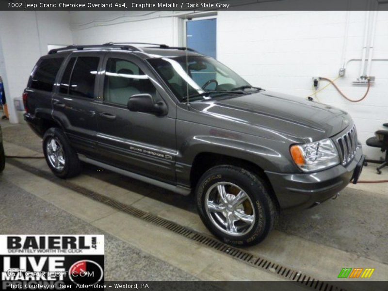 Graphite Metallic / Dark Slate Gray 2002 Jeep Grand Cherokee Overland 4x4