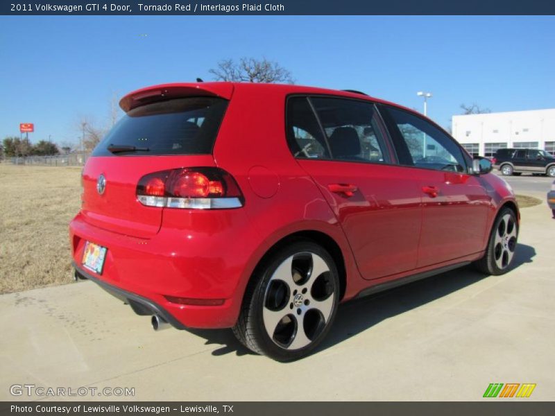 Tornado Red / Interlagos Plaid Cloth 2011 Volkswagen GTI 4 Door