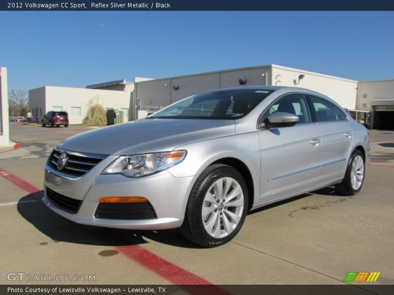 Reflex Silver Metallic / Black 2012 Volkswagen CC Sport