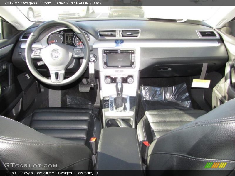 Reflex Silver Metallic / Black 2012 Volkswagen CC Sport