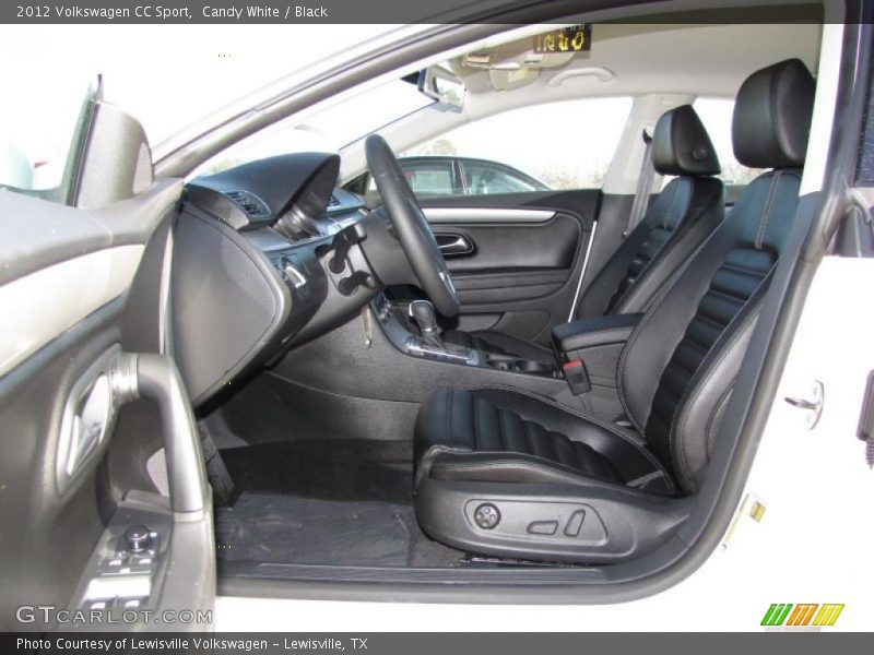 Candy White / Black 2012 Volkswagen CC Sport