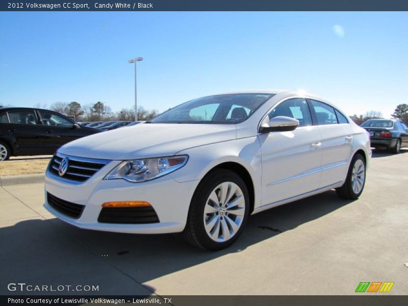 Candy White / Black 2012 Volkswagen CC Sport