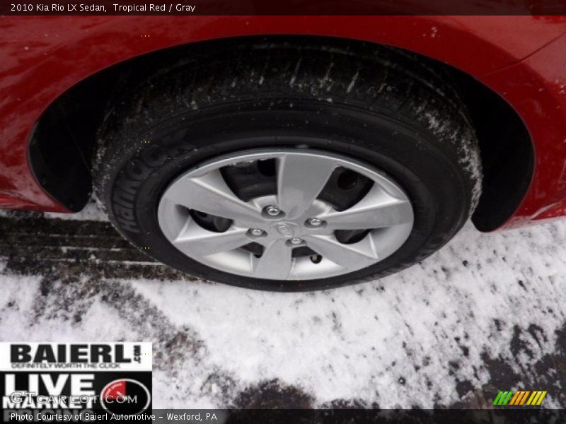 Tropical Red / Gray 2010 Kia Rio LX Sedan