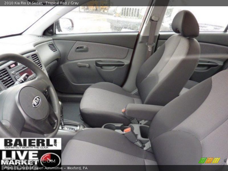 Tropical Red / Gray 2010 Kia Rio LX Sedan