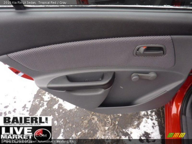 Tropical Red / Gray 2010 Kia Rio LX Sedan