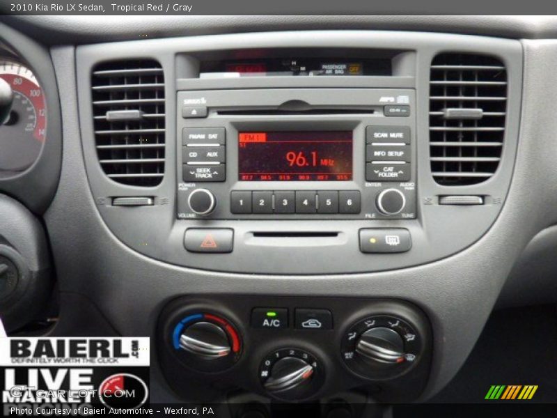 Tropical Red / Gray 2010 Kia Rio LX Sedan