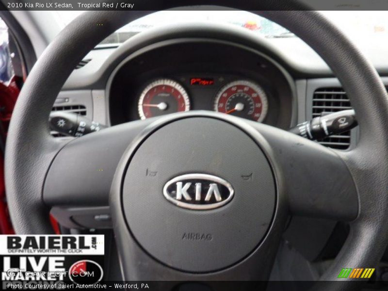 Tropical Red / Gray 2010 Kia Rio LX Sedan