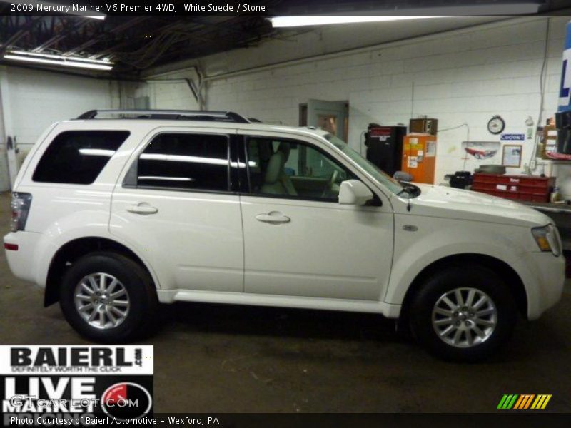 White Suede / Stone 2009 Mercury Mariner V6 Premier 4WD