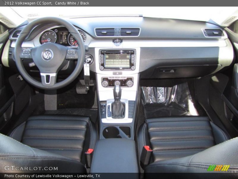 Candy White / Black 2012 Volkswagen CC Sport