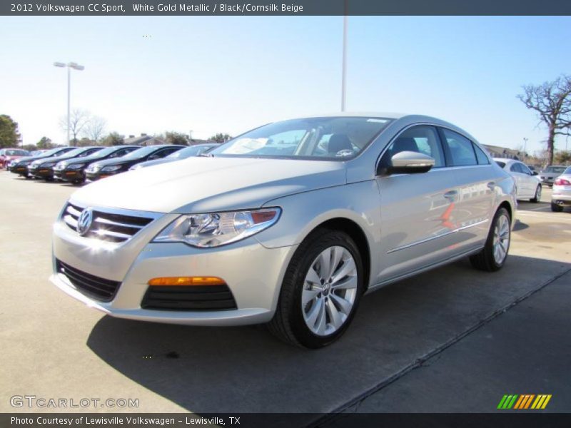 White Gold Metallic / Black/Cornsilk Beige 2012 Volkswagen CC Sport