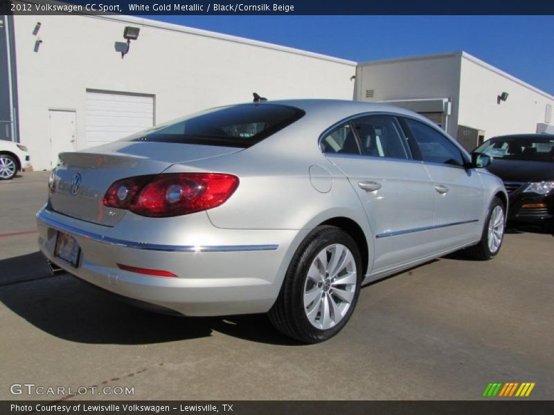 White Gold Metallic / Black/Cornsilk Beige 2012 Volkswagen CC Sport