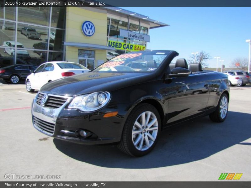 Black Uni / Titan Black 2010 Volkswagen Eos Komfort