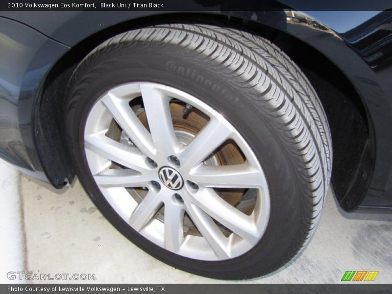 Black Uni / Titan Black 2010 Volkswagen Eos Komfort